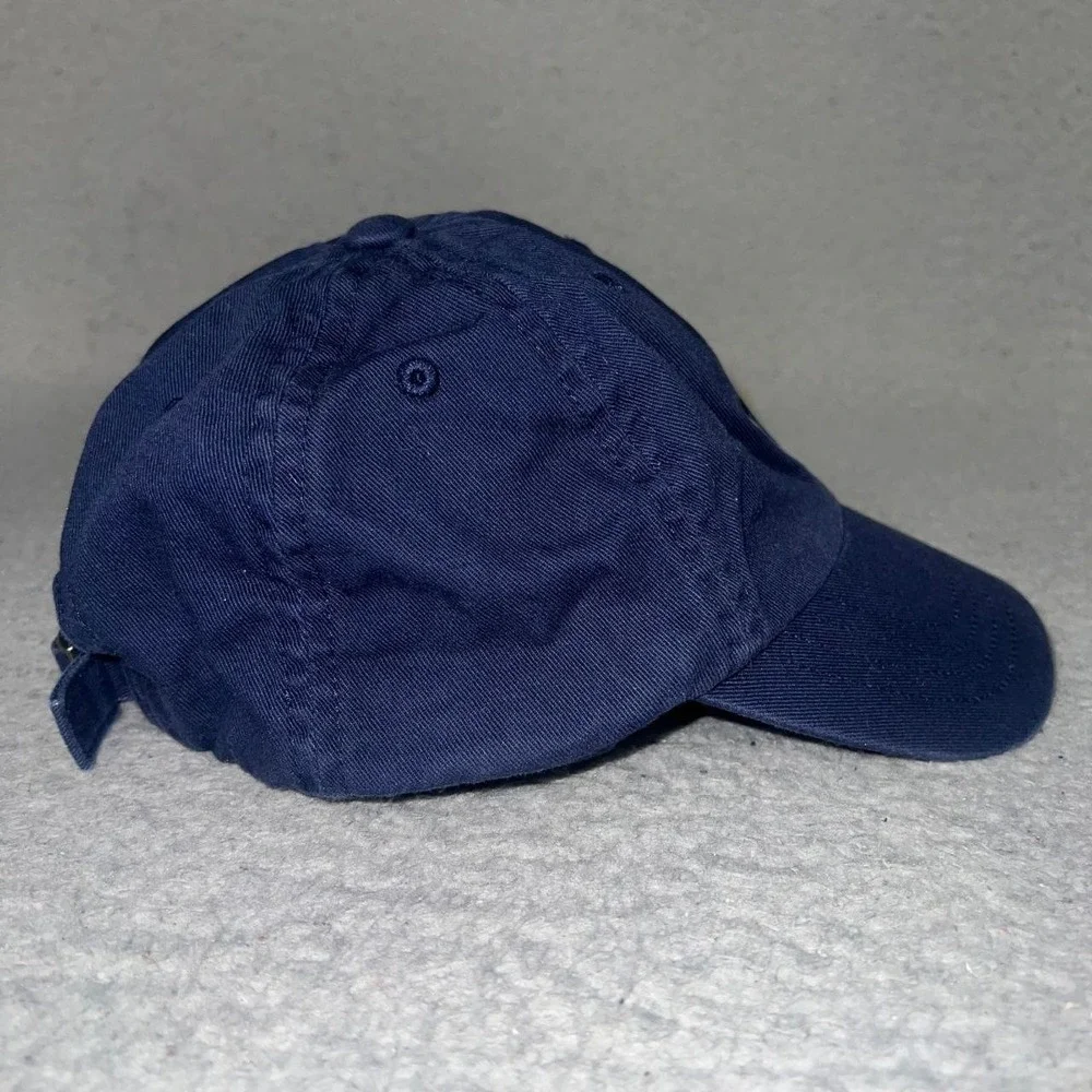 Polo Ralph Lauren Baseball Cap One Size 2T-4T Navy Blue White Pony Strapback Hat